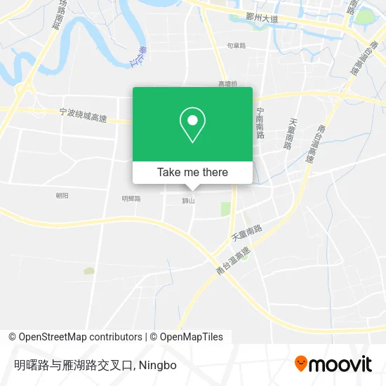 明曙路与雁湖路交叉口 map