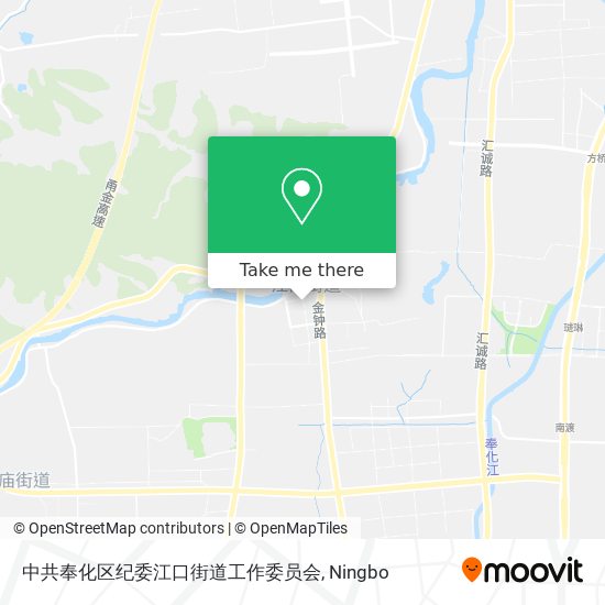 中共奉化区纪委江口街道工作委员会 map