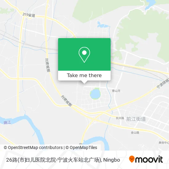 26路(市妇儿医院北院-宁波火车站北广场) map