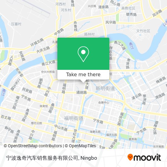 宁波逸奇汽车销售服务有限公司 map