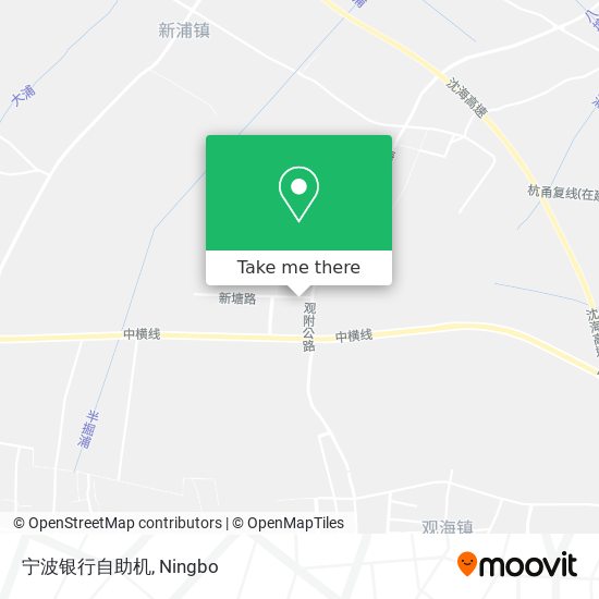 宁波银行自助机 map