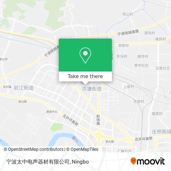 宁波太中电声器材有限公司 map