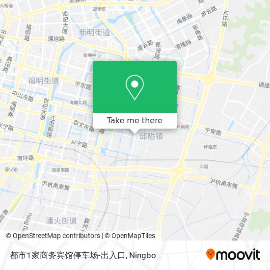 都市1家商务宾馆停车场-出入口 map