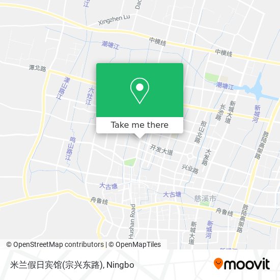 米兰假日宾馆(宗兴东路) map