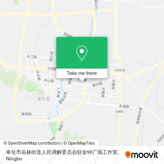 奉化市岳林街道人民调解委员会驻金钟广场工作室 map