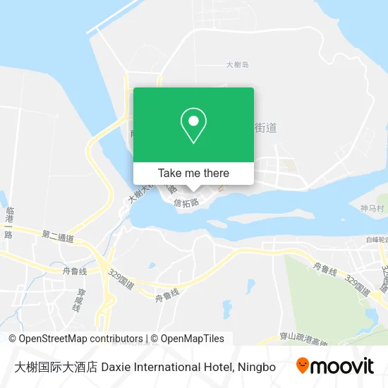 大榭国际大酒店 Daxie International Hotel map