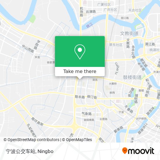 宁波公交车站 map