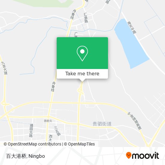 百大港桥 map