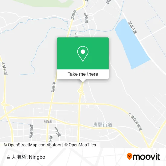百大港桥 map