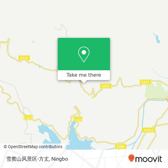 雪窦山风景区-方丈 map