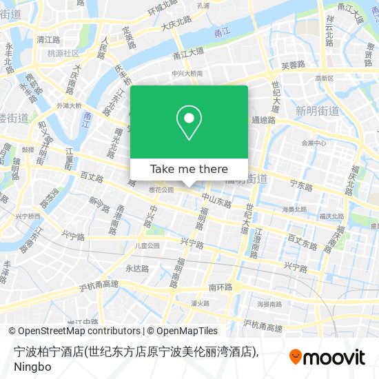 宁波柏宁酒店(世纪东方店原宁波美伦丽湾酒店) map