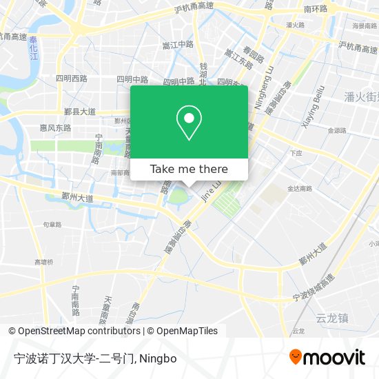宁波诺丁汉大学-二号门 map