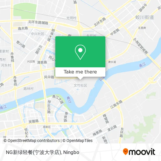 NG新绿轻餐(宁波大学店) map