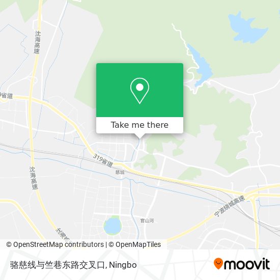 骆慈线与竺巷东路交叉口 map