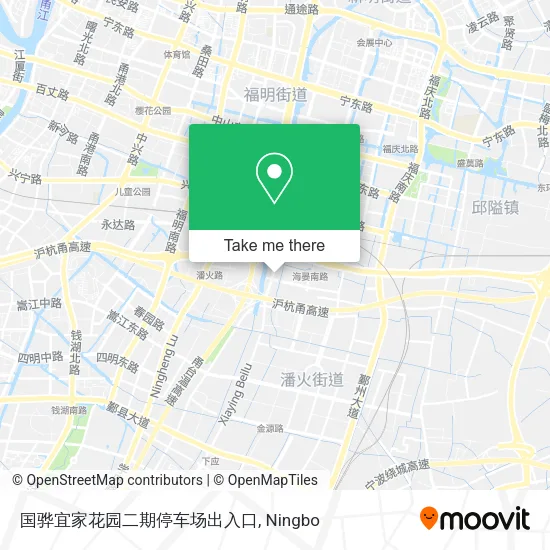 国骅宜家花园二期停车场出入口 map