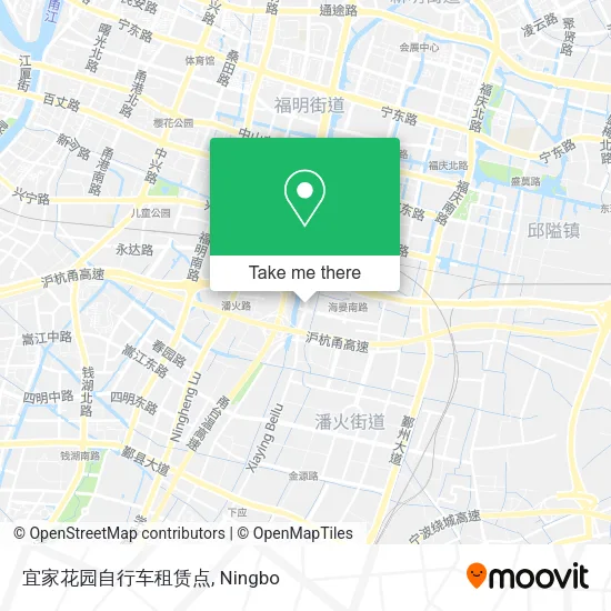 宜家花园自行车租赁点 map