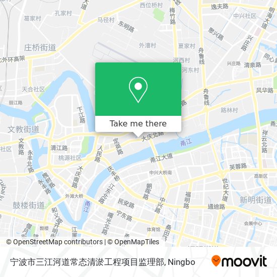 宁波市三江河道常态清淤工程项目监理部 map