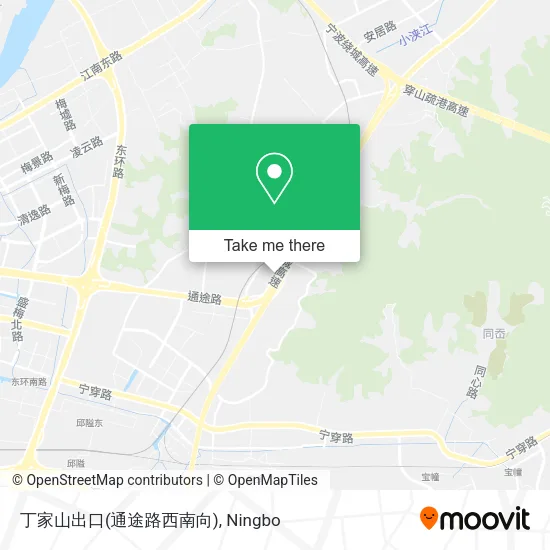 丁家山出口(通途路西南向) map