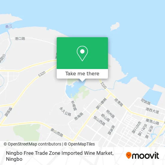 Ningbo Free Trade Zone Imported Wine Market map
