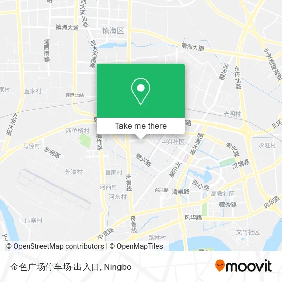 金色广场停车场-出入口 map
