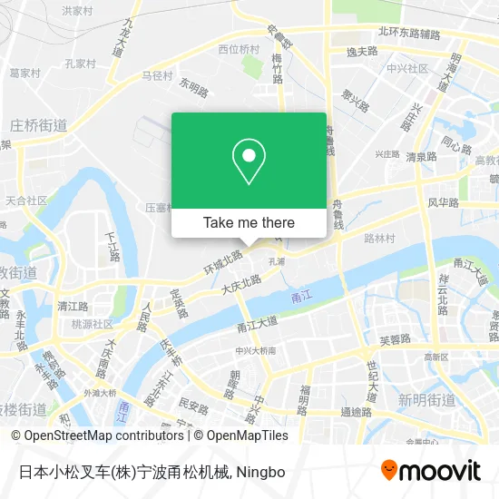 日本小松叉车(株)宁波甬松机械 map