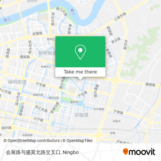 会展路与盛莫北路交叉口 map