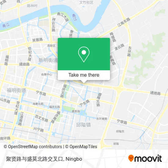 聚贤路与盛莫北路交叉口 map