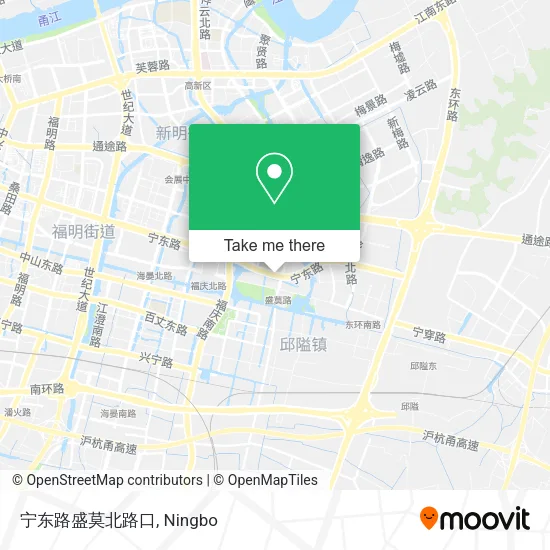 宁东路盛莫北路口 map