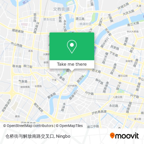 仓桥街与解放南路交叉口 map