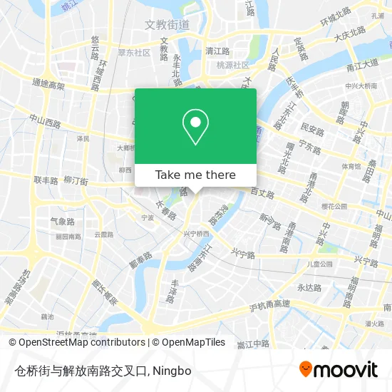 仓桥街与解放南路交叉口 map