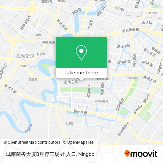 城南商务大厦B座停车场-出入口 map