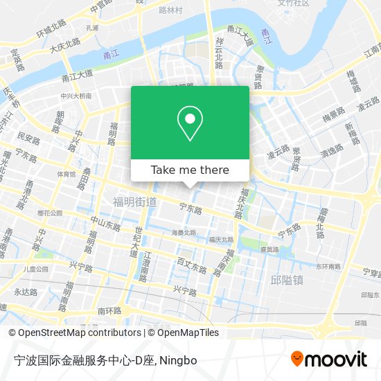 宁波国际金融服务中心-D座 map