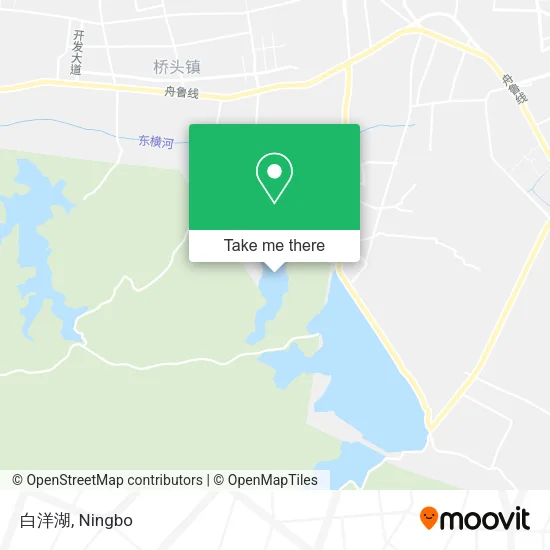 白洋湖 map
