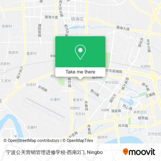 宁波公关营销管理进修学校-西南2门 map