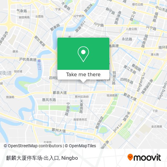 麒麟大厦停车场-出入口 map
