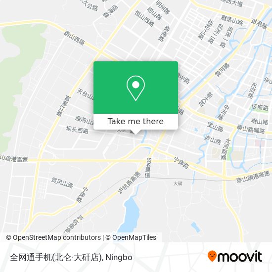 全网通手机(北仑·大矸店) map