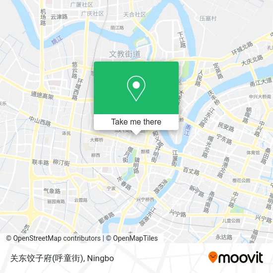 关东饺子府(呼童街) map