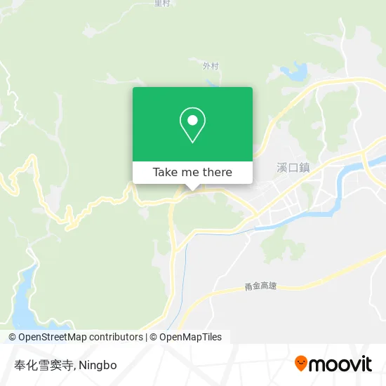 奉化雪窦寺 map