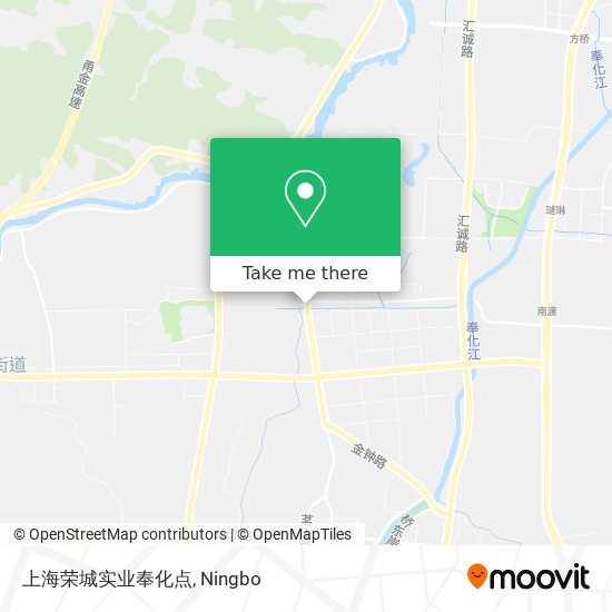 上海荣城实业奉化点 map