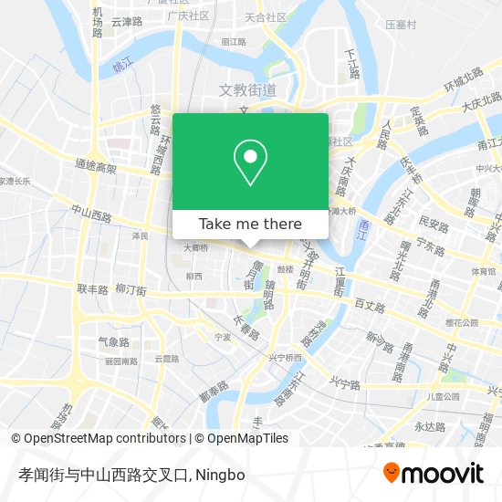 孝闻街与中山西路交叉口 map