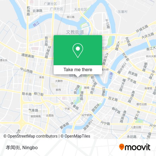 孝闻街 map