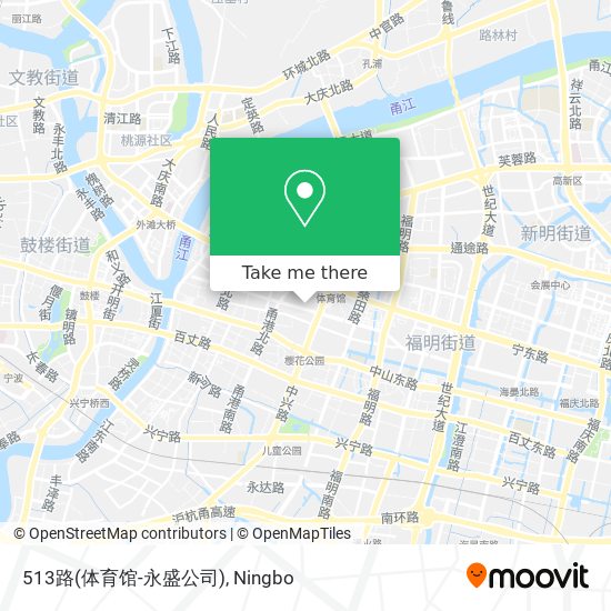 513路(体育馆-永盛公司) map
