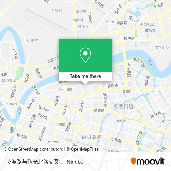 凌波路与曙光北路交叉口 map