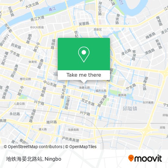 地铁海晏北路站 map