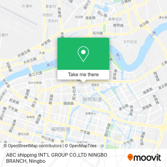 ABC shipping INT'L GROUP CO.,LTD NINGBO BRANCH map