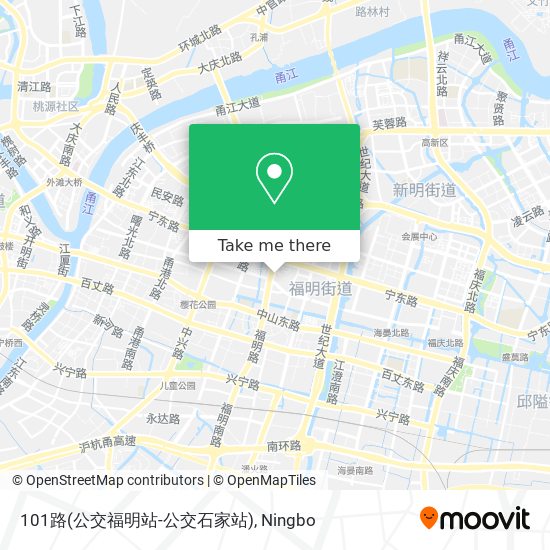 101路(公交福明站-公交石家站) map