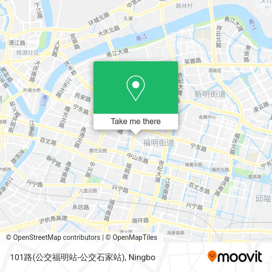 101路(公交福明站-公交石家站) map