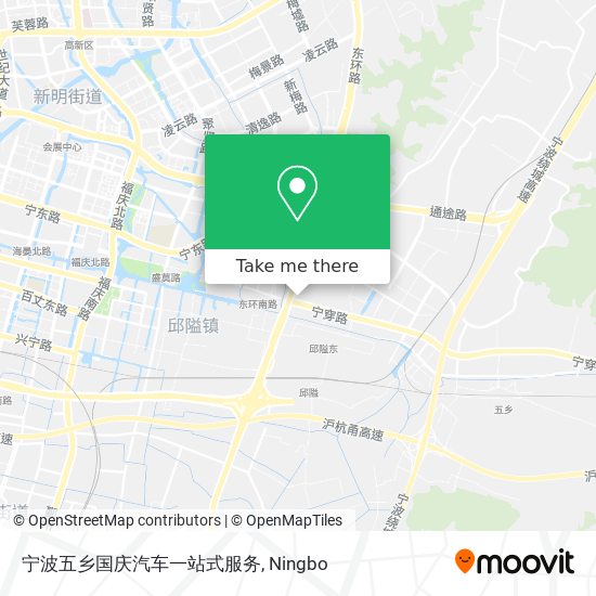 宁波五乡国庆汽车一站式服务 map