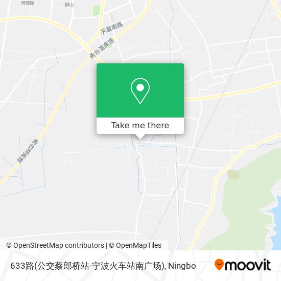 633路(公交蔡郎桥站-宁波火车站南广场) map