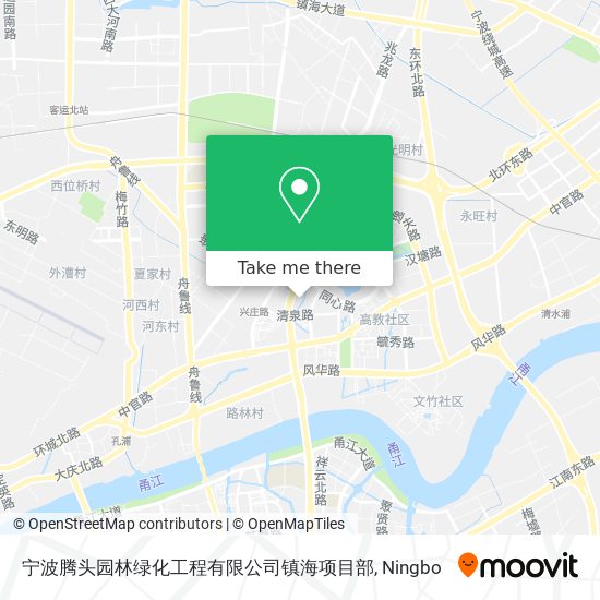 宁波腾头园林绿化工程有限公司镇海项目部 map